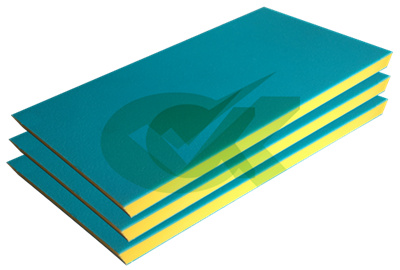 <h3>abrasion blue on yellow sandwich lor HDPE sheets for Teaching </h3>
